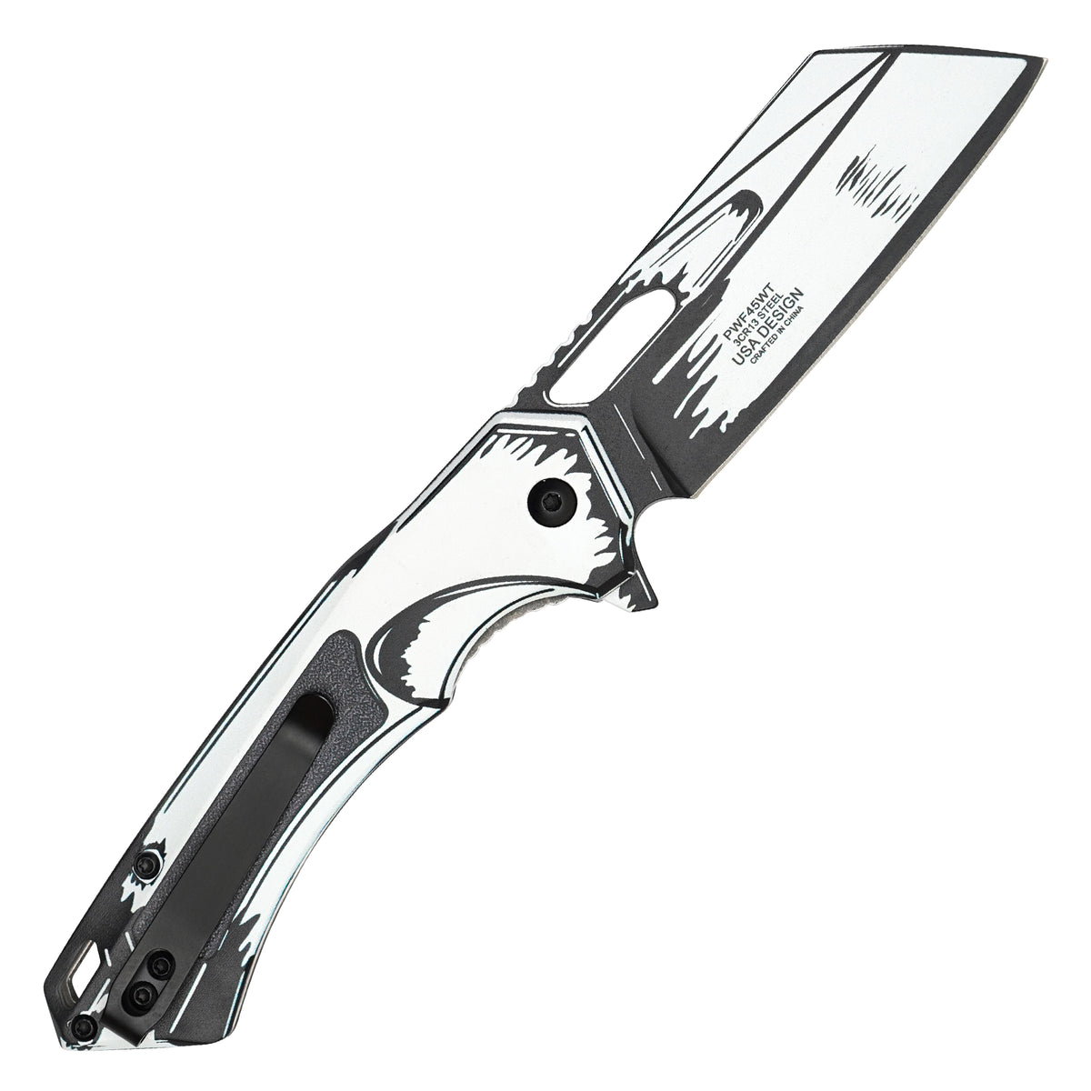 Wartech - Ghost Cell Shade | Collectible Spring Assisted Pocket Cleaver