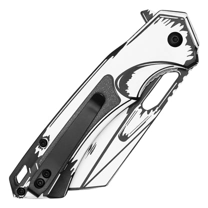 Wartech - Ghost Cell Shade | Collectible Spring Assisted Pocket Cleaver