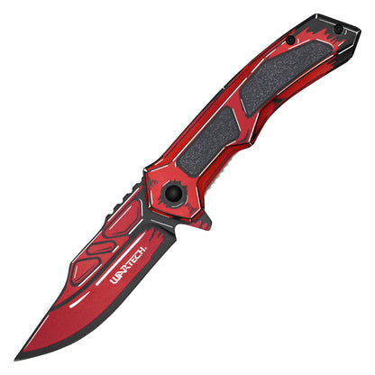 Wartech - Crimson Cell Shade  | Collectible Spring Assisted Pocket Knife