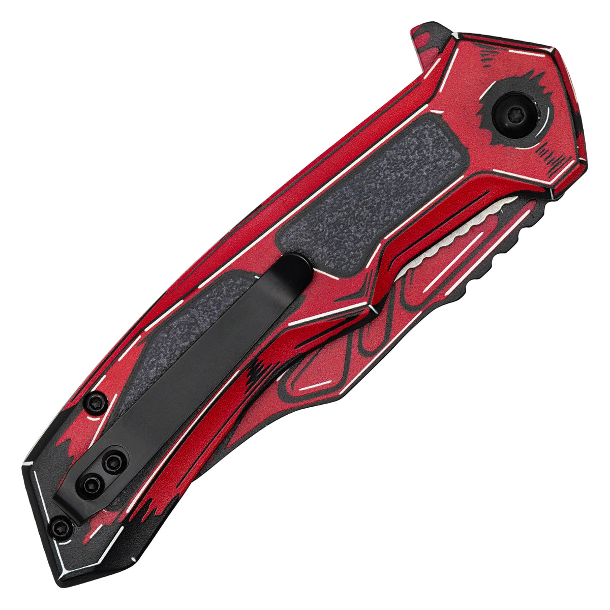 Wartech - Crimson Cell Shade  | Collectible Spring Assisted Pocket Knife