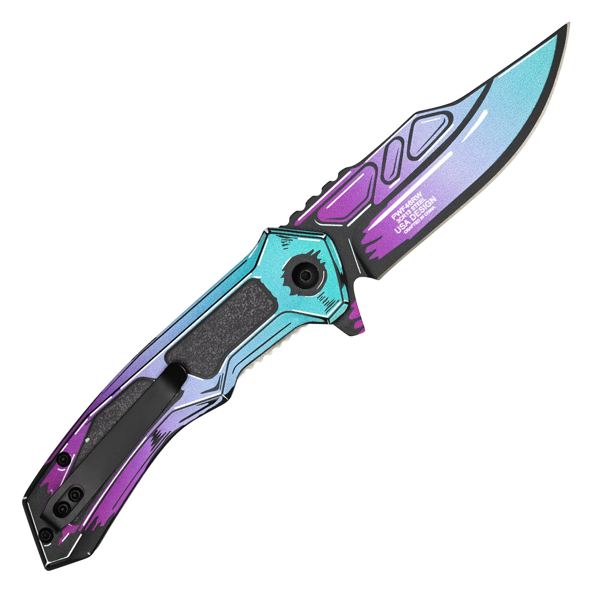 Wartech - Ultraviolet Cell Shade | Collectible Spring Assisted Pocket Knife
