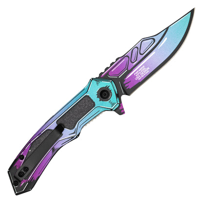 Wartech - Ultraviolet Cell Shade | Collectible Spring Assisted Pocket Knife