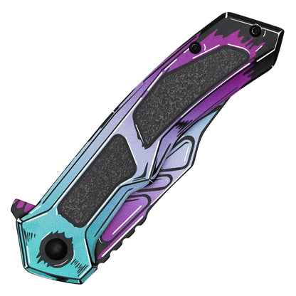 Wartech - Ultraviolet Cell Shade | Collectible Spring Assisted Pocket Knife