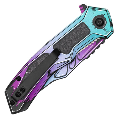 Wartech - Ultraviolet Cell Shade | Collectible Spring Assisted Pocket Knife