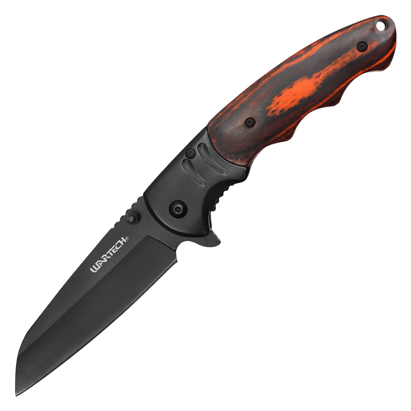 Wartech - 8.5" Dark Wood Pocket Knife