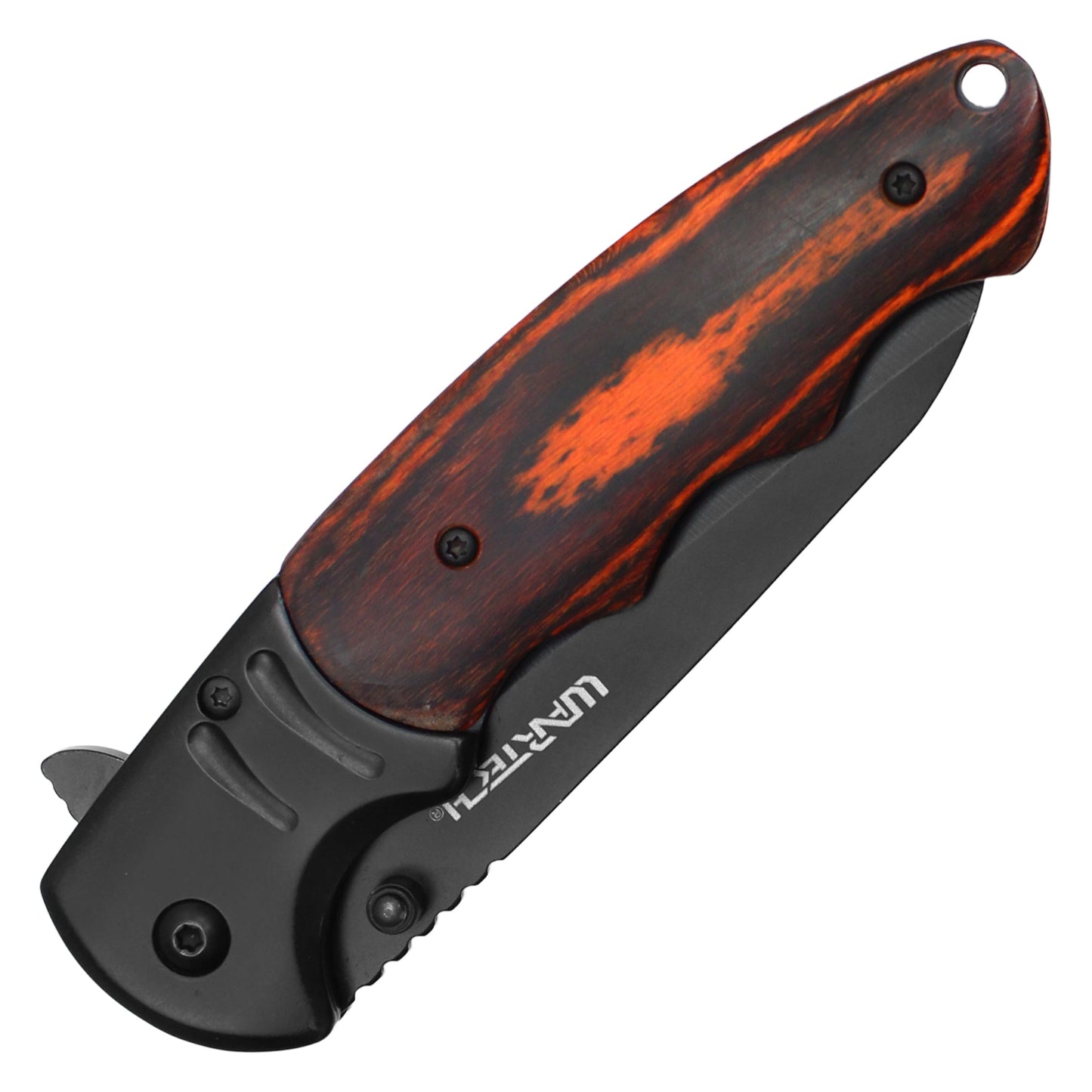 Wartech - 8.5" Dark Wood Pocket Knife