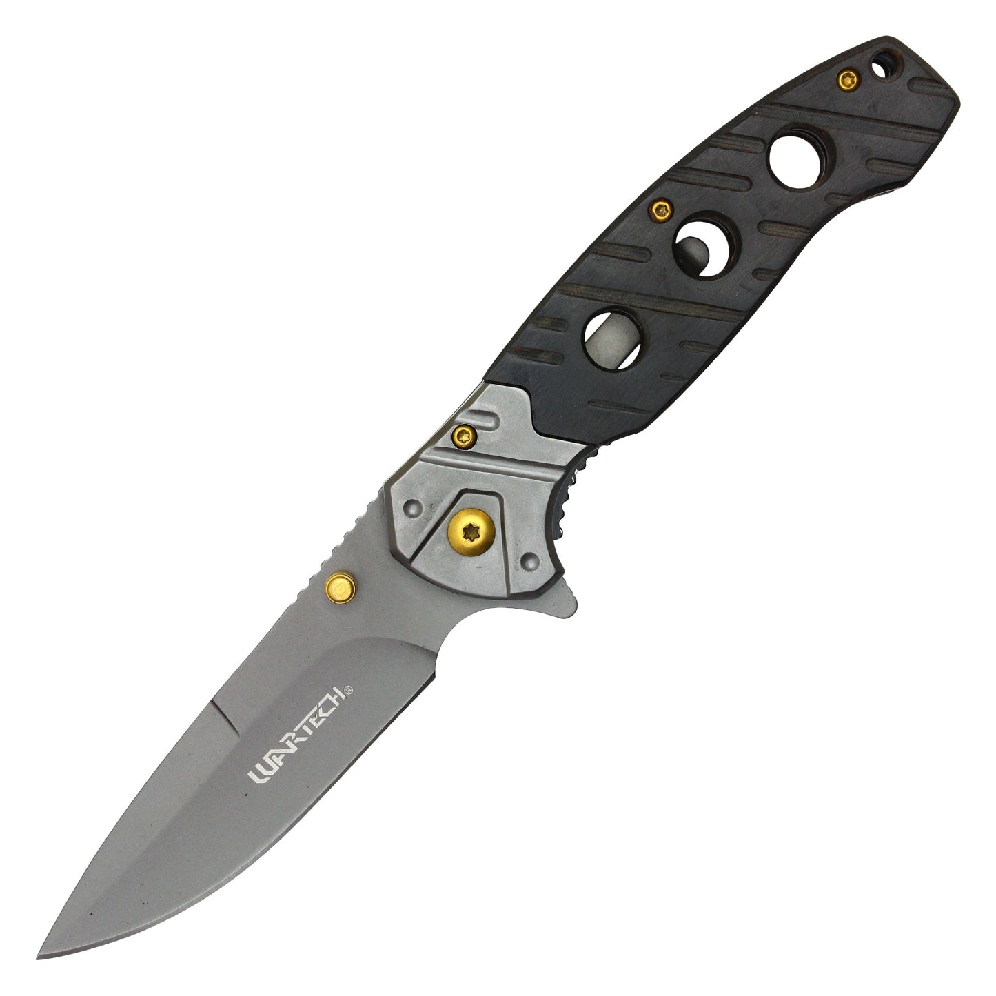 Wartech - 8" Gray Wood Pocket Knife