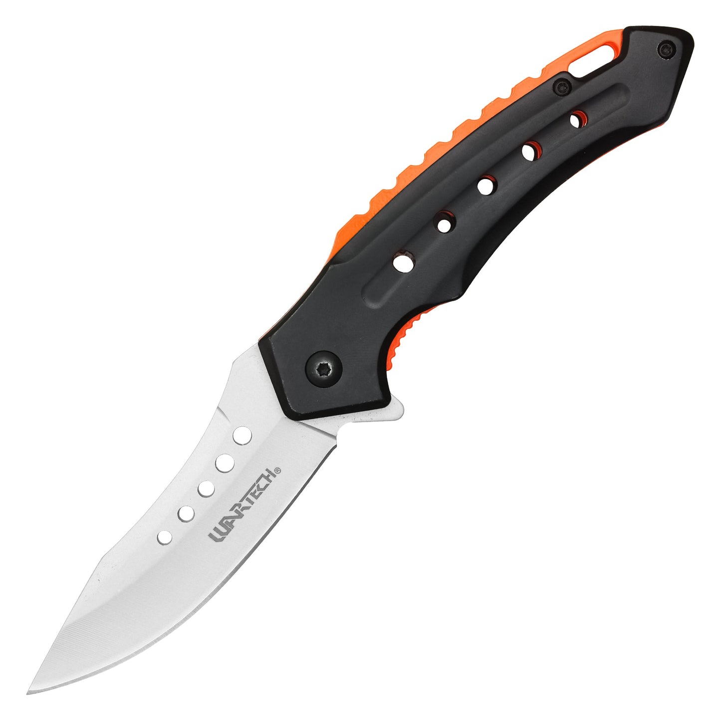 Wartech - 8" Curved Black Pocket Knife