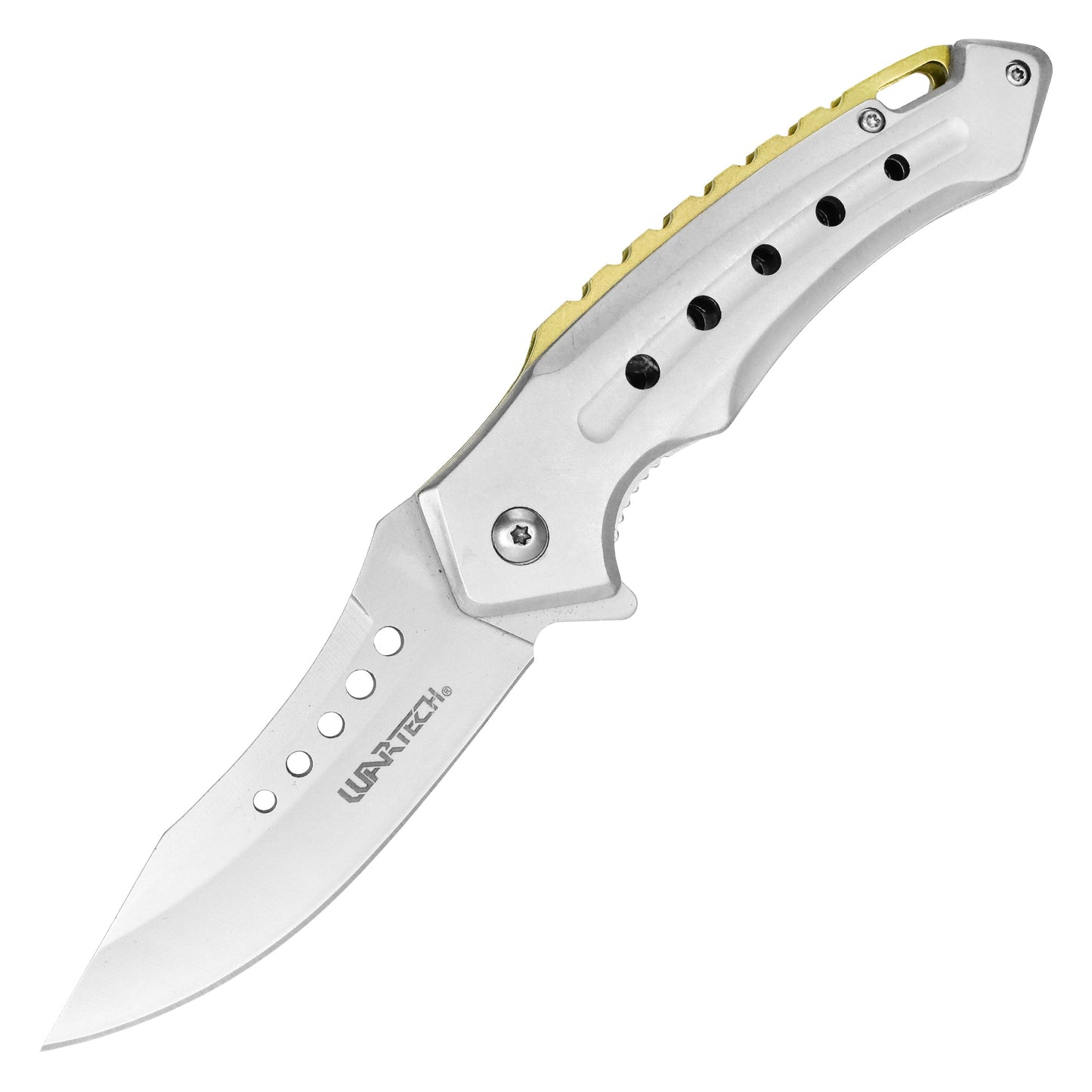 Wartech - 8" Curved Black Pocket Knife