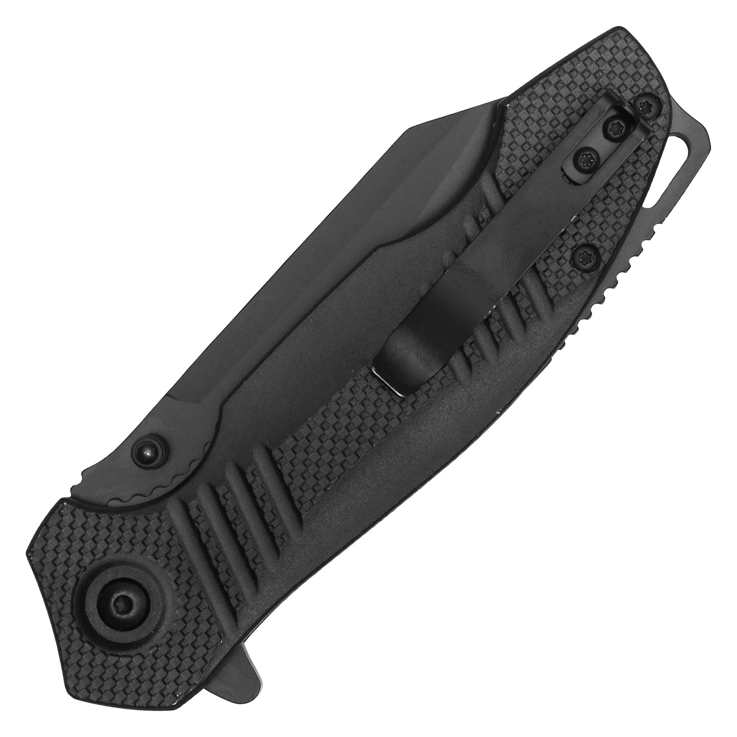 Wartech - 8.25" Tactical Black Pocket Knife