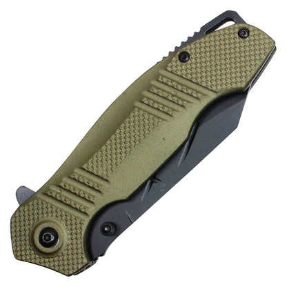 Wartech - 8.25" Tactical Green Pocket Knife