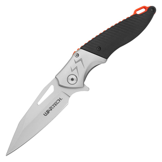 Wartech – 8.5" 2-Tone Black ABS | Spring Assisted Pocket Knife