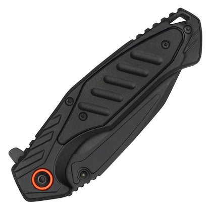 Wartech – 7.75" Tactical Black Pocket Knife | Pocket Knife