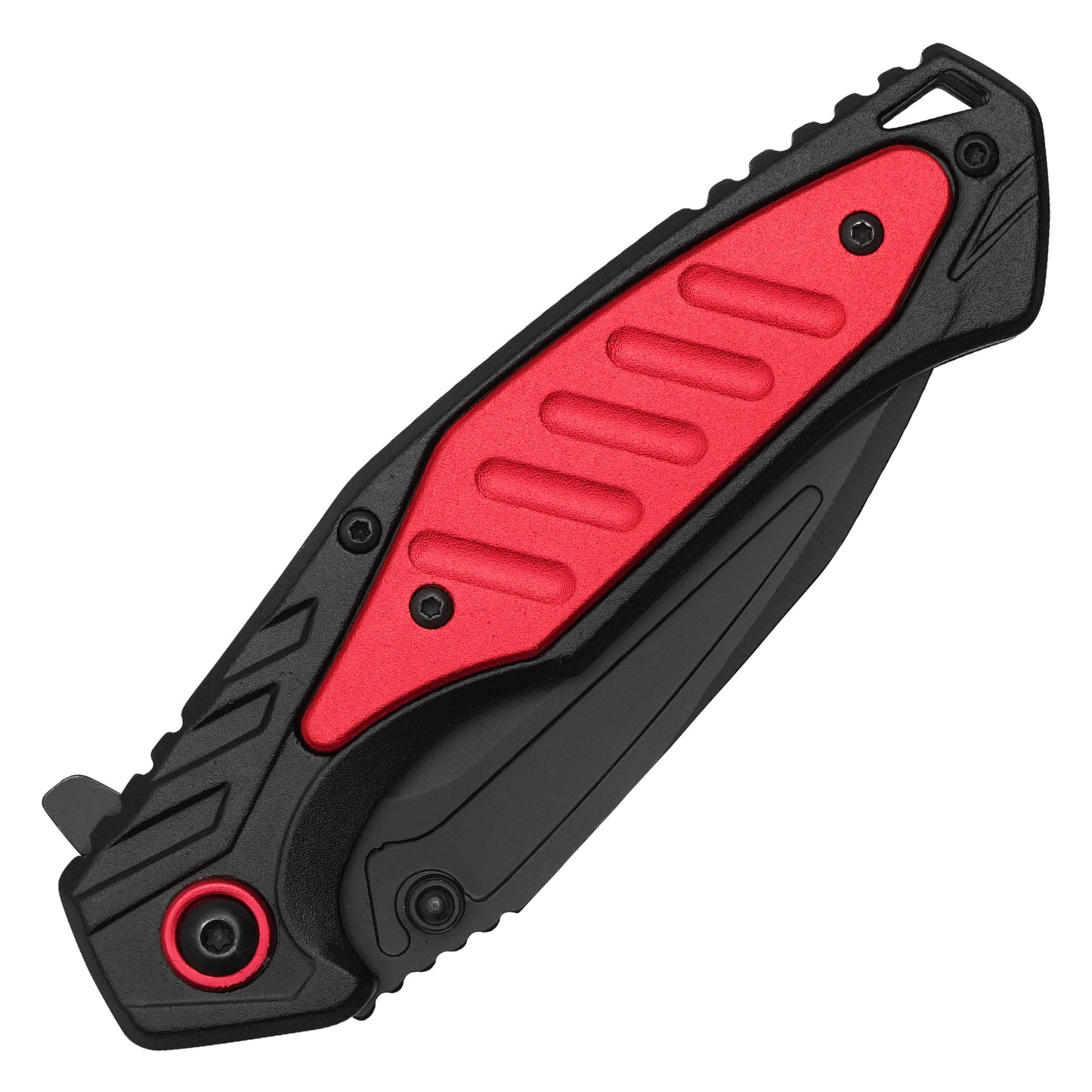 Wartech – 7.75" Tactical Black & Red Pocket Knife | Pocket Knife