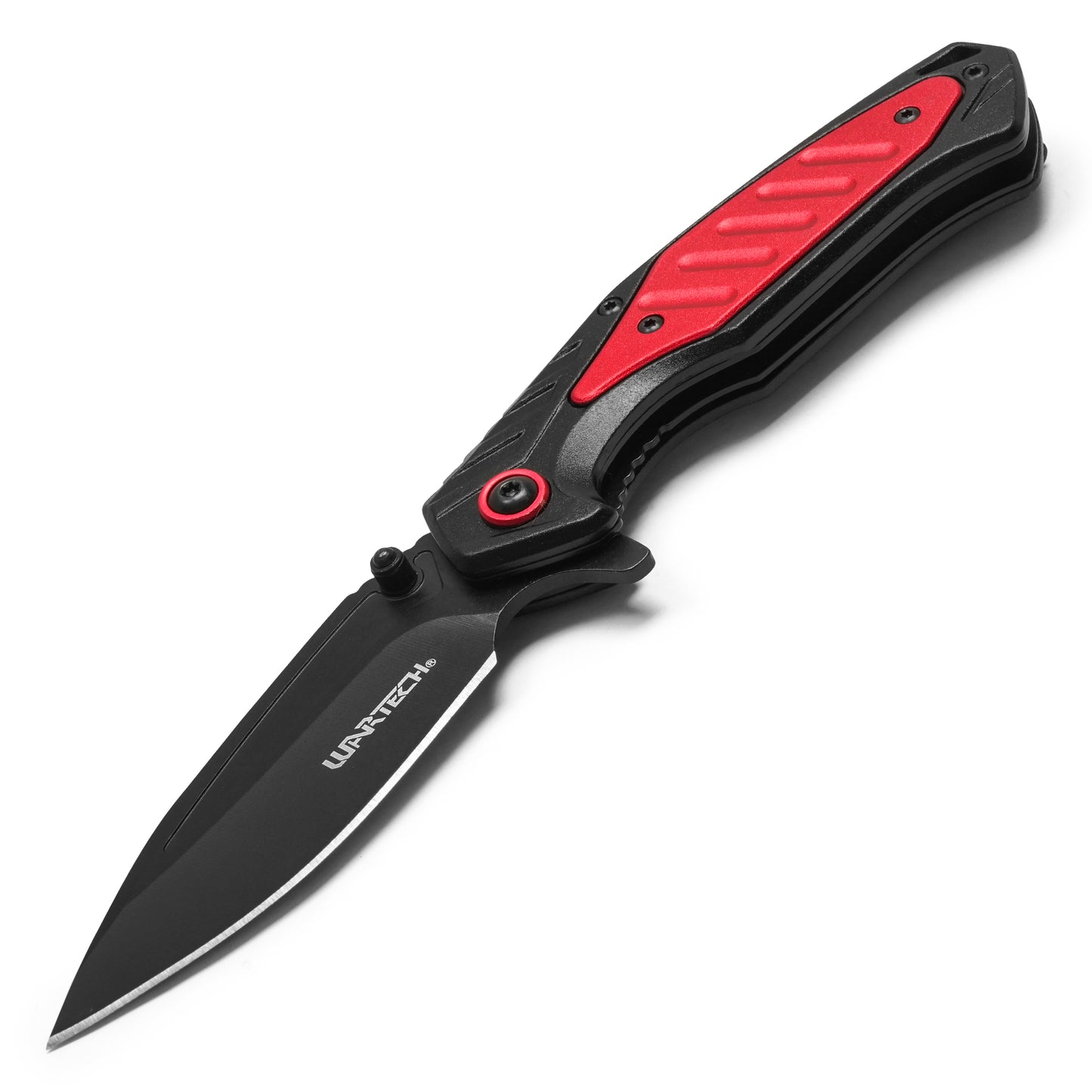 Wartech – 7.75" Tactical Black & Red Pocket Knife | Pocket Knife