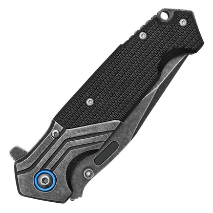 Wartech – 7.75" Tactical Black Pocket Knife | Pocket Knife