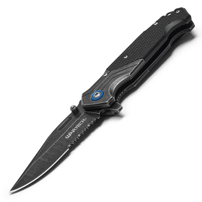 Wartech – 7.75" Tactical Black Pocket Knife | Pocket Knife