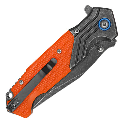 Wartech – 7.75" Tactical Orange Pocket Knife | Pocket Knife