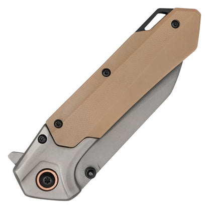 Wartech – 7.75" 2-Tone Desert Pocket Knife | Pocket Knife