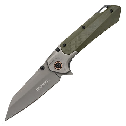 Wartech – 7.75" 2-Tone Green Pocket Knife | Pocket Knife