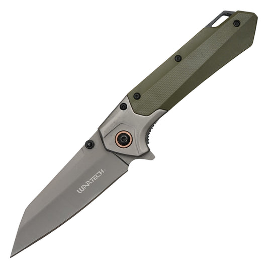 Wartech – 7.75" 2-Tone Green Pocket Knife | Pocket Knife