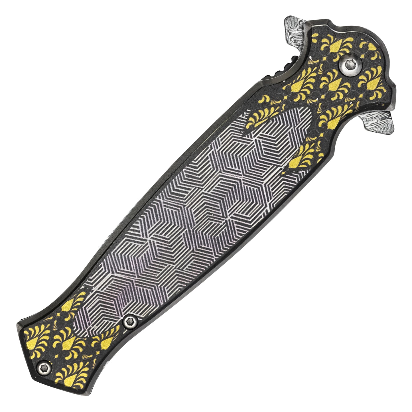 Wartech – 8.25" Geometric Filigree Pocket Knife | Pocket Knife
