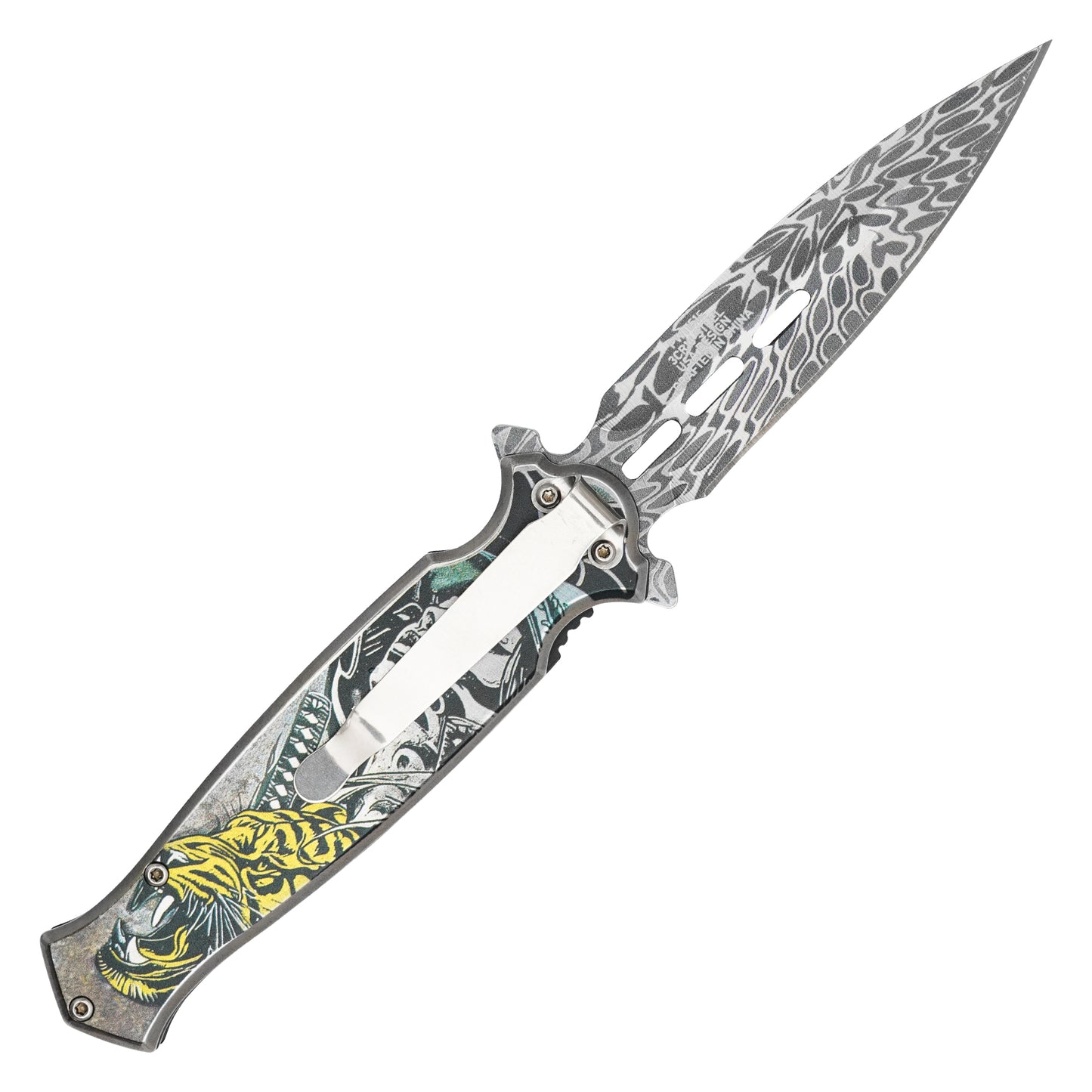 Wartech – 8.25" Tiger Warrior Pocket Knife | Pocket Knife