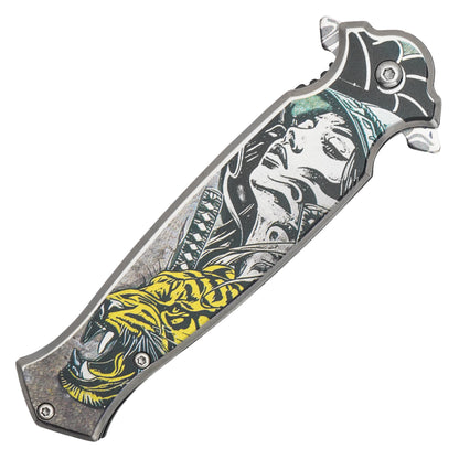 Wartech – 8.25" Tiger Warrior Pocket Knife | Pocket Knife