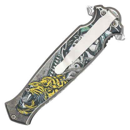 Wartech – 8.25" Tiger Warrior Pocket Knife | Pocket Knife