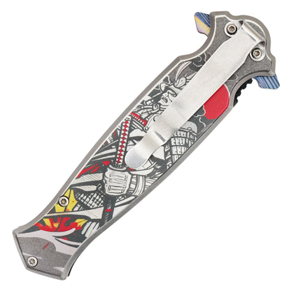 Wartech – 8.25" Mystic Samurai Pocket Knife | Pocket Knife