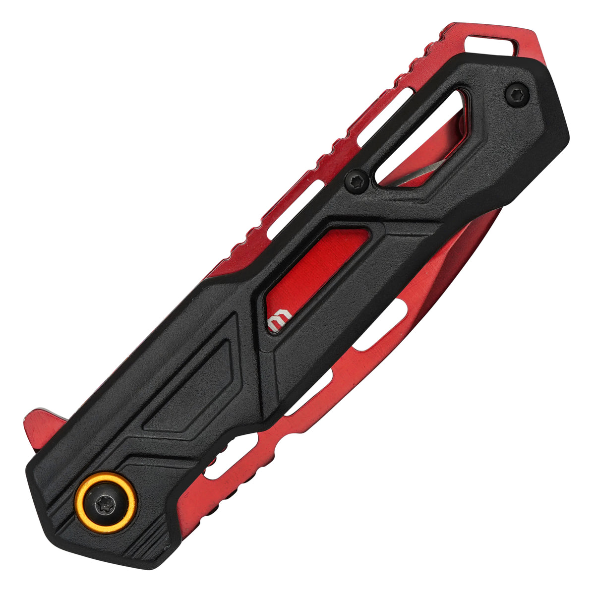 Wartech - Black & Red |  Spring Assisted Pocket Knife