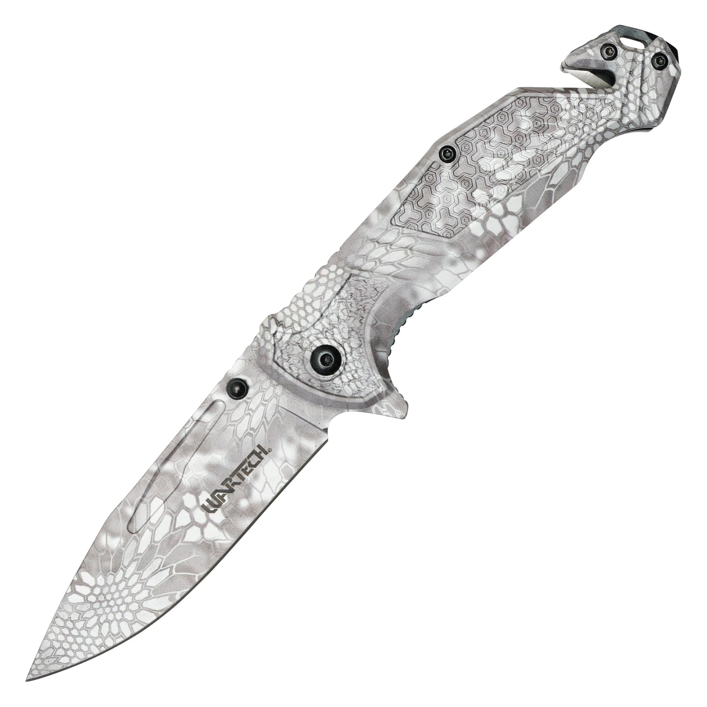 Wartech - 8.25" Frost Morpho Camo | Spring Assisted Pocket Knife