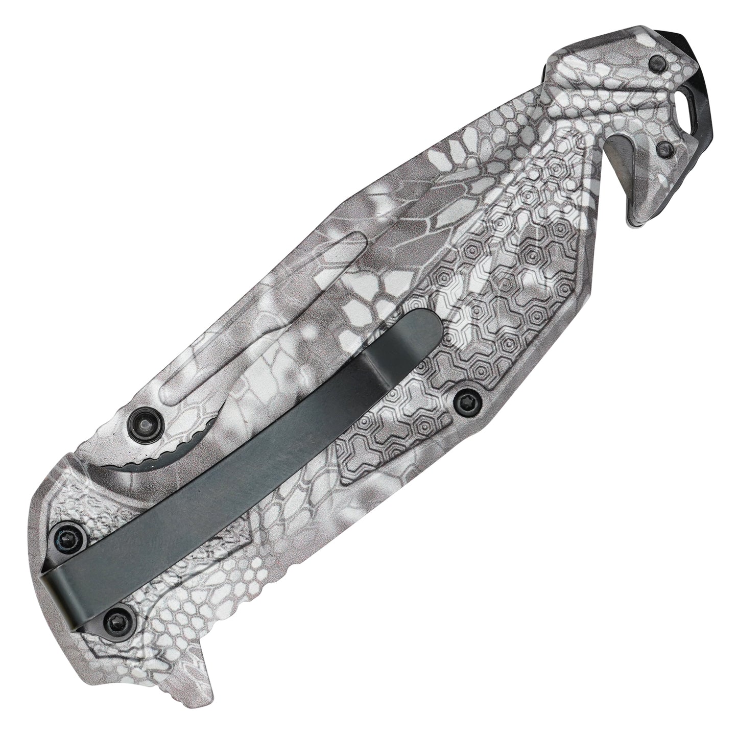 Wartech - 8.25" Frost Morpho Camo | Spring Assisted Pocket Knife