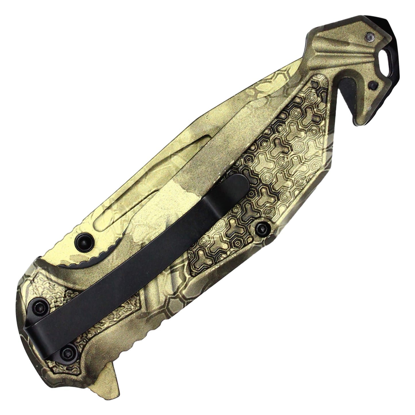 Wartech - 8.25" Desert Morpho Camo | Spring Assisted Pocket Knife