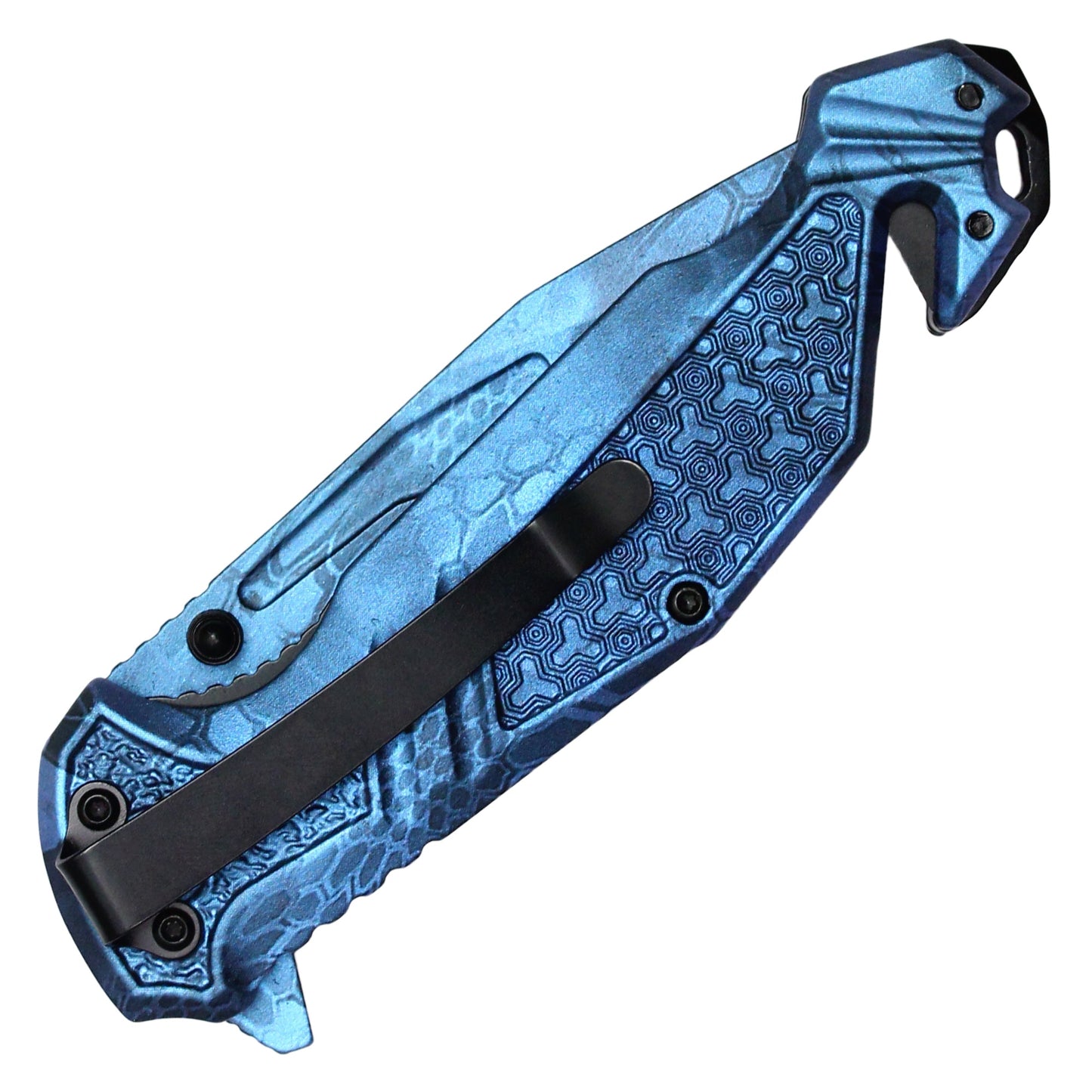 Wartech - 8.25" Blue Morpho Camo | Spring Assisted Pocket Knife