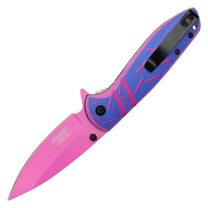 Wartech / Sweet Treats - 7.5" Pink & Blue Sprinkles Pocket Knife