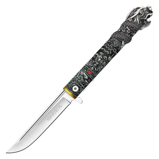 Wartech - 9.25" Highlander Katana | Spring Assisted Pocket Knife