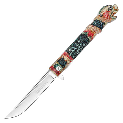 Wartech - 9.25" Highlander Katana | Spring Assisted Pocket Knife