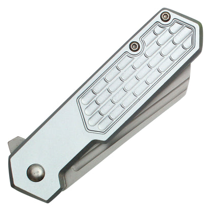 Wartech - 7" Silver Cleaver Pocket Knife