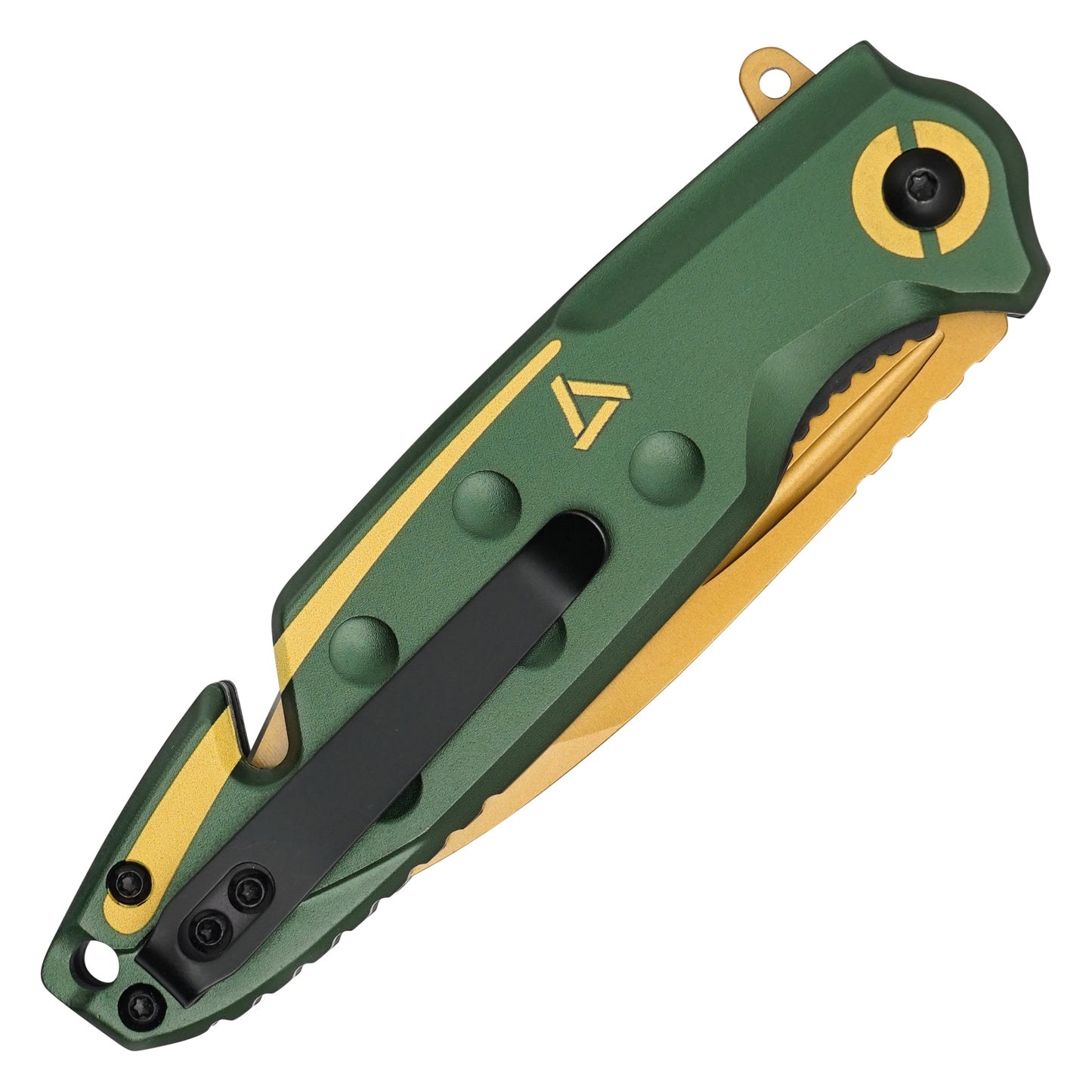 Wartech – 8" Green & Gold Pocket Knife | Pocket Knife
