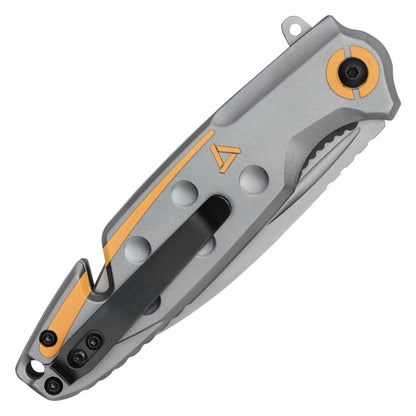 Wartech – 8" Gray & Gold Pocket Knife | Pocket Knife