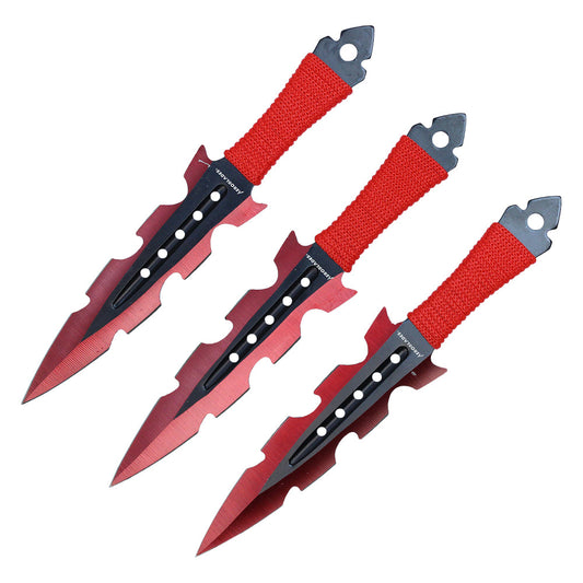 7.5" 3 PC SET THROWING KNIFE