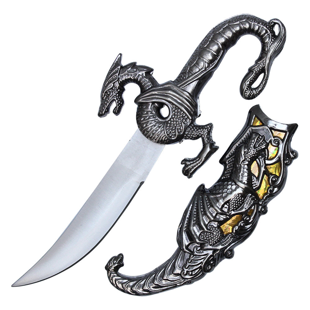 10 METAL DRAGON DAGGER-inch