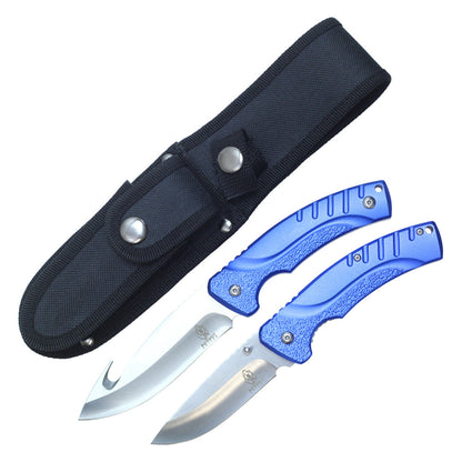 8.5-inch & 7.75-inch 2 Pieces Set Hunting and Pocket Knife