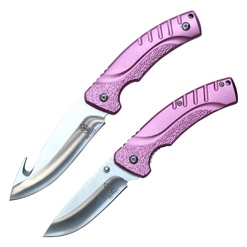 8.5-inch & 7.75-inch 2 Pieces Set Hunting and Pocket Knife