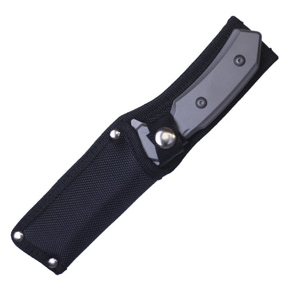 8.75" Cleaver Fixed Grey Stainless Steel Blade Hunting Knife