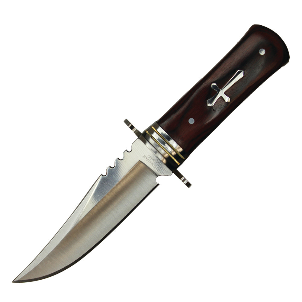 8" Hunting knife w/ brown handle