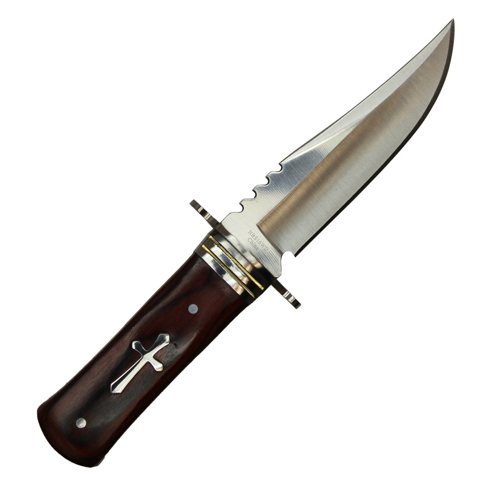 8" Hunting knife w/ brown handle