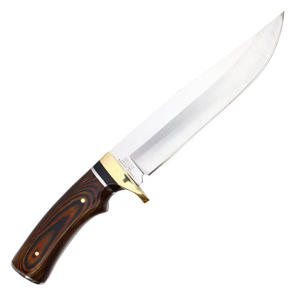 12" Fixed Blade Hunting Knife w/ Natural Wood Handle