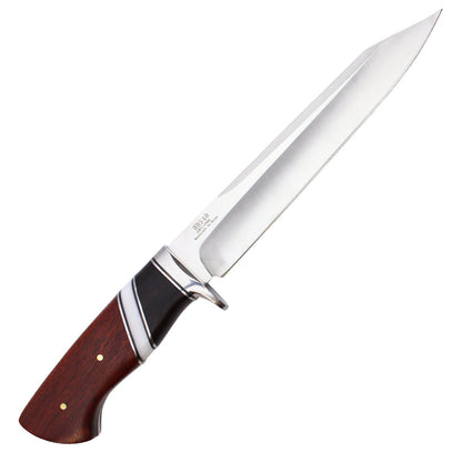 12" Fixed Blade Hunting Knife w/ 2-Tone Wood Handle